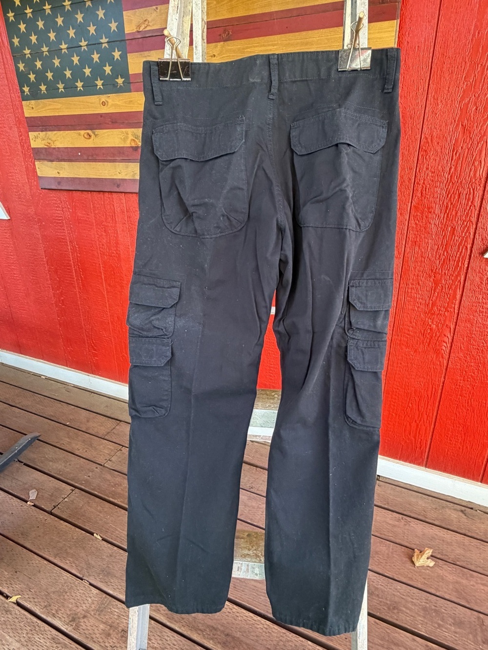 Wrangler Black Cargo Pants - Picture 3 of 5